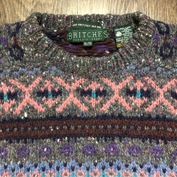 Vintage Britches Hand Knit Wool Sweater - Picture 7 of 16